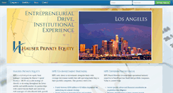 Desktop Screenshot of hauserprivateequity.com